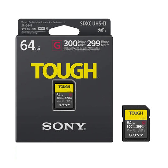Sony Tough Card SD SF-G UHS-II 64GB G 300MB/s Sony Tough Card SD SF-G UHS-II 64GB G 300MB/s